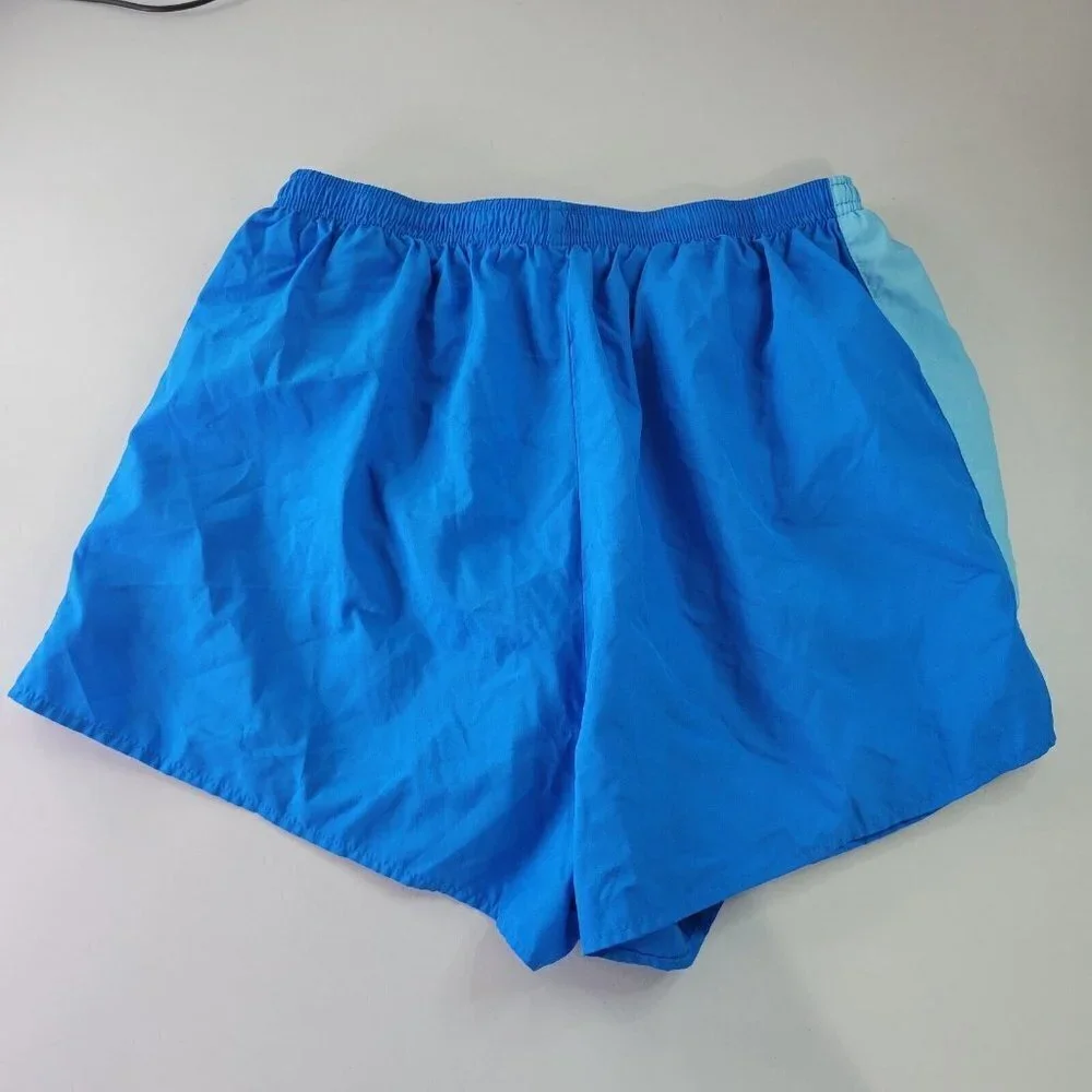Nike Dri-Fit Colorblock Hi-Rise Stretch Running Shorts Large Kids Blue